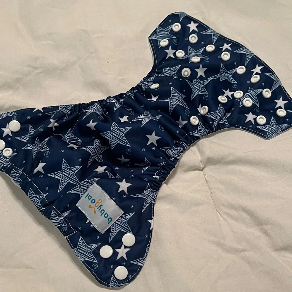 Navy Star Diaper Cover
